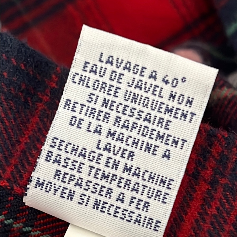 Polo by Ralph Lauren Red and Blue Plaid Casual Shirt - Picture 11 of 12